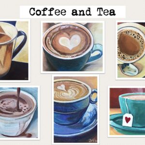 Coffee and Tea notecards, Jennifer Mallory-Welch
