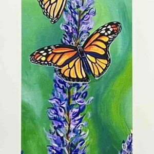 A Trio of Monarchs Bookmark, Jennifer Mallory-Welch