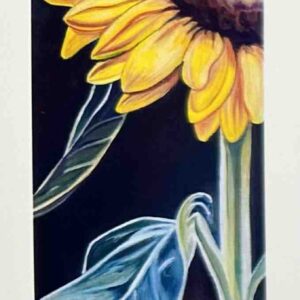 Solitary Sunflower bookmark, Jennifer Mallory-Welch