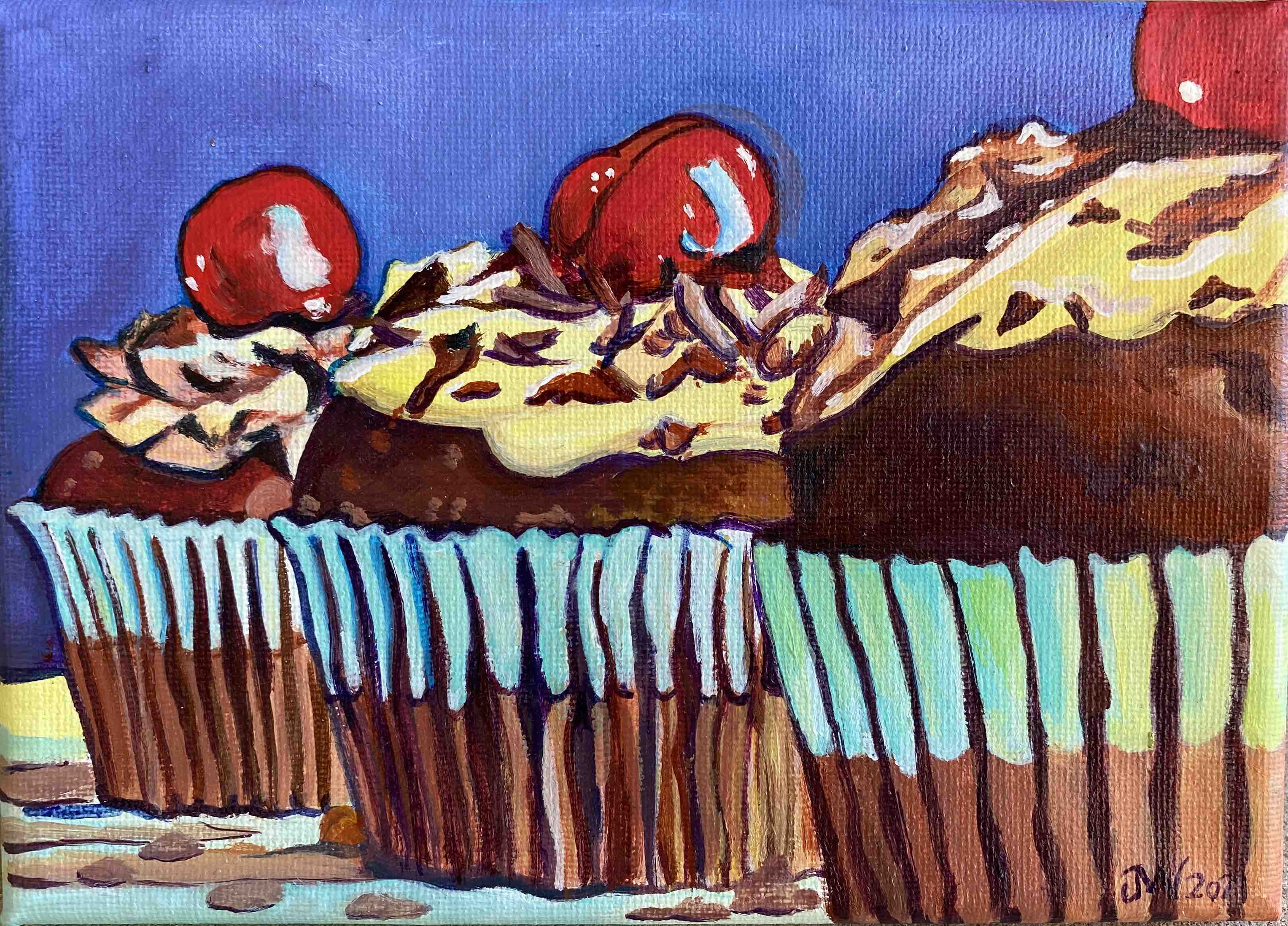 Trio of Cupcakes, Jennifer Mallory